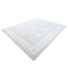 Serenity 9'10'' X 13'0'' Hand-Knotted Wool Rug 9'10'' x 13'0'' (295 X 390) / Blue / Ivory