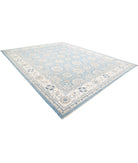 Serenity 13'2'' X 16'10'' Hand-Knotted Wool Rug 13'2'' x 16'10'' (395 X 505) / Blue / Ivory