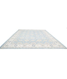 Serenity 13'2'' X 16'10'' Hand-Knotted Wool Rug 13'2'' x 16'10'' (395 X 505) / Blue / Ivory