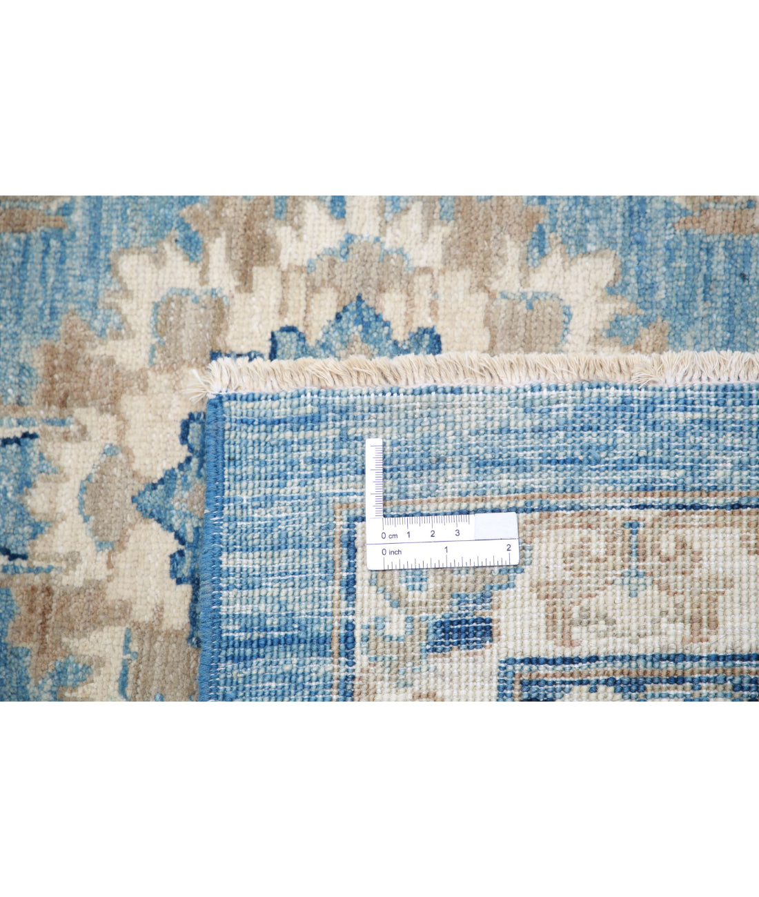 Serenity 13'2'' X 16'10'' Hand-Knotted Wool Rug 13'2'' x 16'10'' (395 X 505) / Blue / Ivory