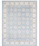 Serenity 13'2'' X 16'10'' Hand-Knotted Wool Rug 13'2'' x 16'10'' (395 X 505) / Blue / Ivory