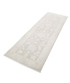 Serenity 2'8'' X 8'4'' Hand-Knotted Wool Rug 2'8'' x 8'4'' (80 X 250) / Grey / Ivory