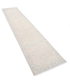 Serenity 2'5'' X 11'5'' Hand-Knotted Wool Rug 2'5'' x 11'5'' (73 X 343) / Ivory / Grey