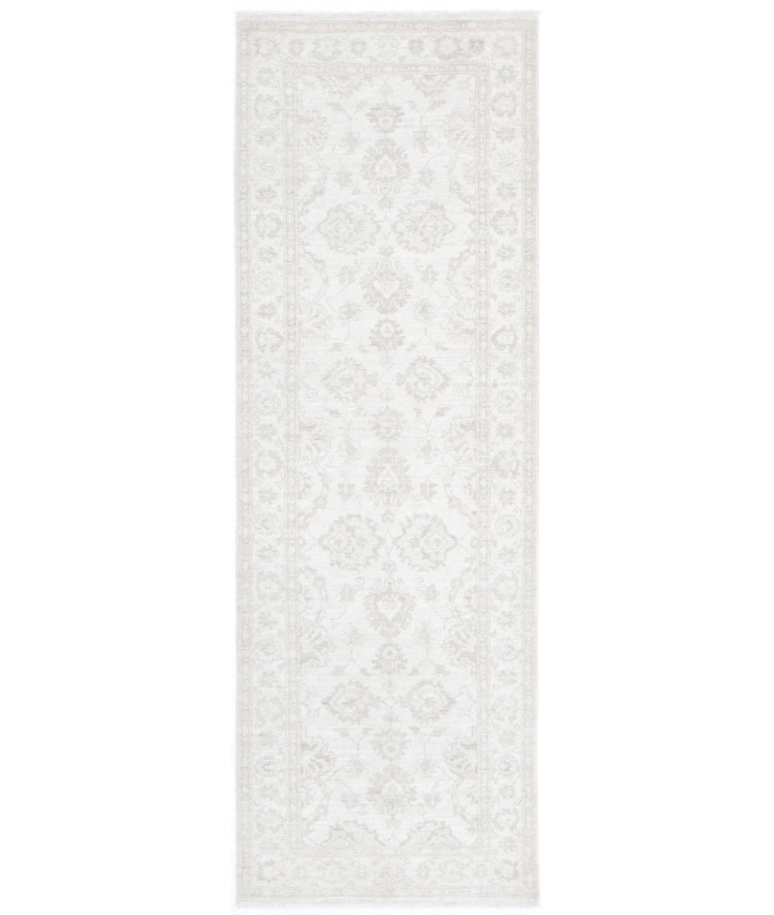 Serenity 2'7'' X 8'2'' Hand-Knotted Wool Rug 2'7'' x 8'2'' (78 X 245) / Ivory / Taupe