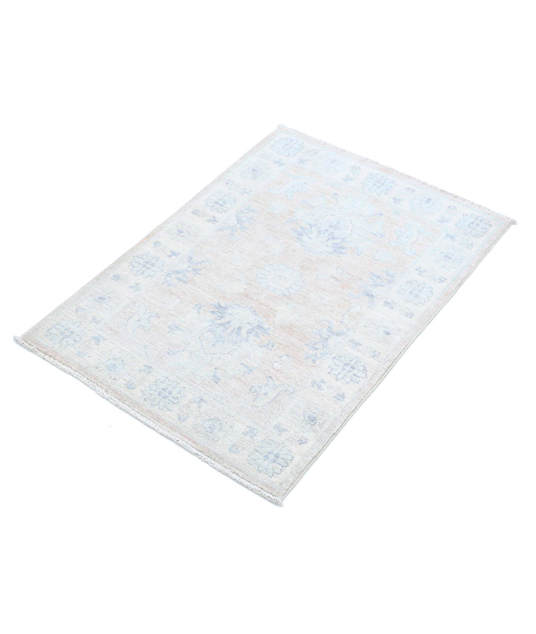 Serenity 2'1'' X 3'0'' Hand-Knotted Wool Rug 2'1'' x 3'0'' (63 X 90) / Taupe / Ivory