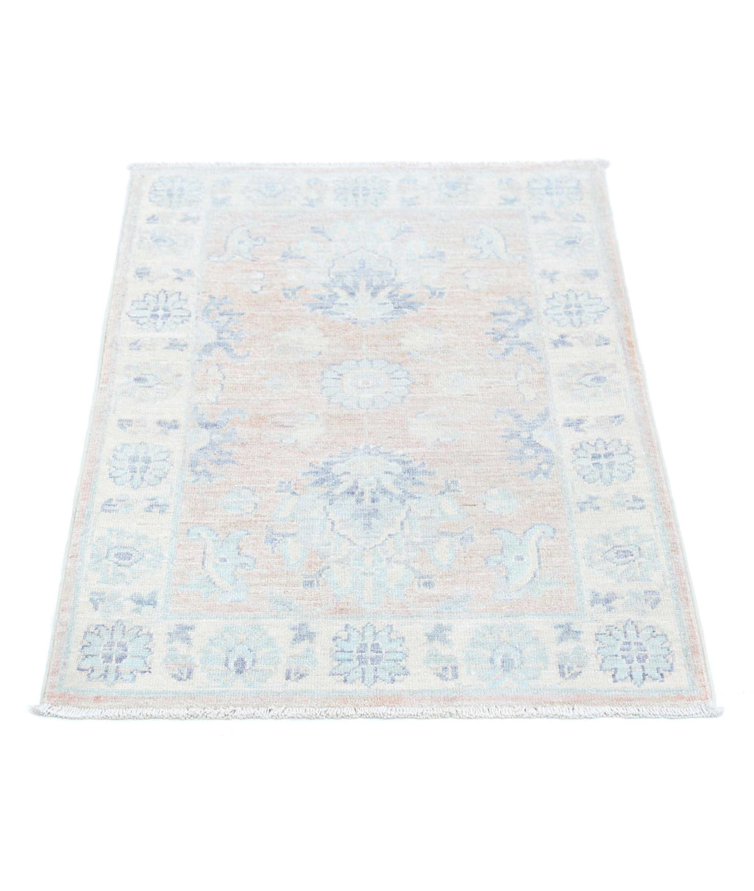 Serenity 2'1'' X 3'0'' Hand-Knotted Wool Rug 2'1'' x 3'0'' (63 X 90) / Taupe / Ivory