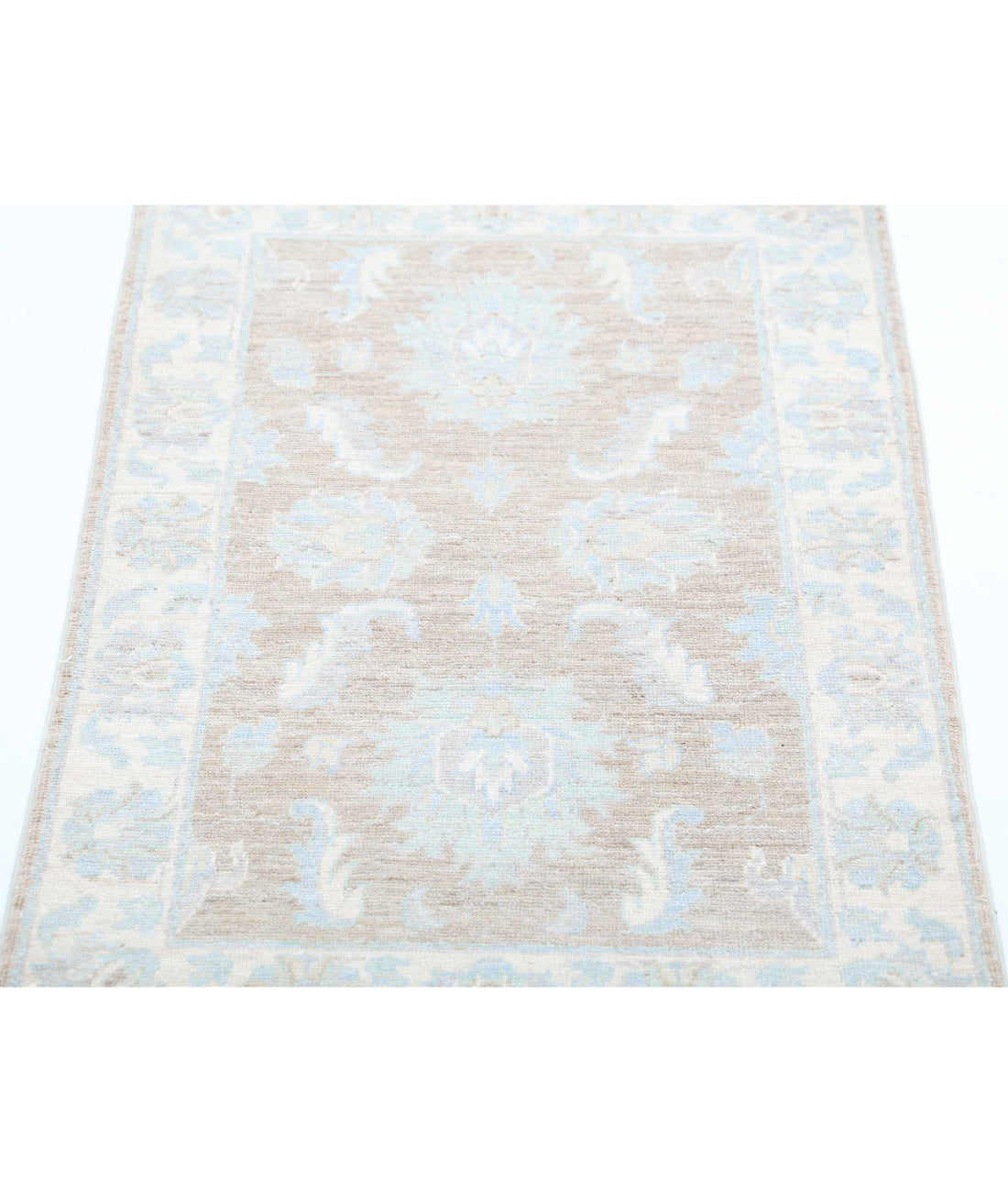 Serenity 2'1'' X 3'2'' Hand-Knotted Wool Rug 2'1'' x 3'2'' (63 X 95) / Brown / Ivory