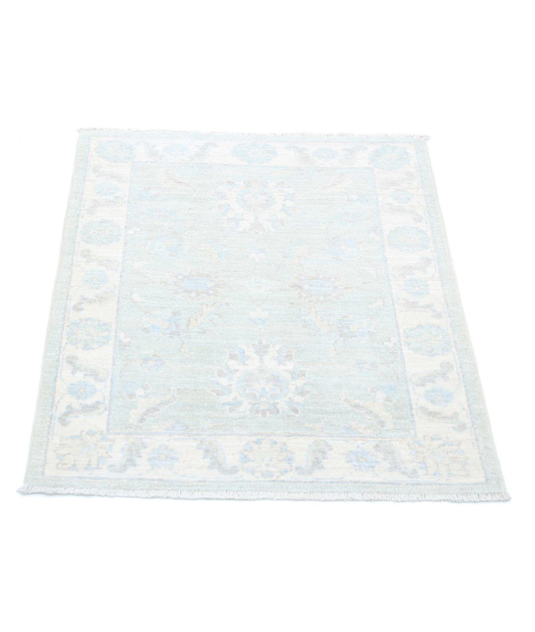 Serenity 2'4'' X 2'9'' Hand-Knotted Wool Rug 2'4'' x 2'9'' (70 X 83) / Brown / Ivory