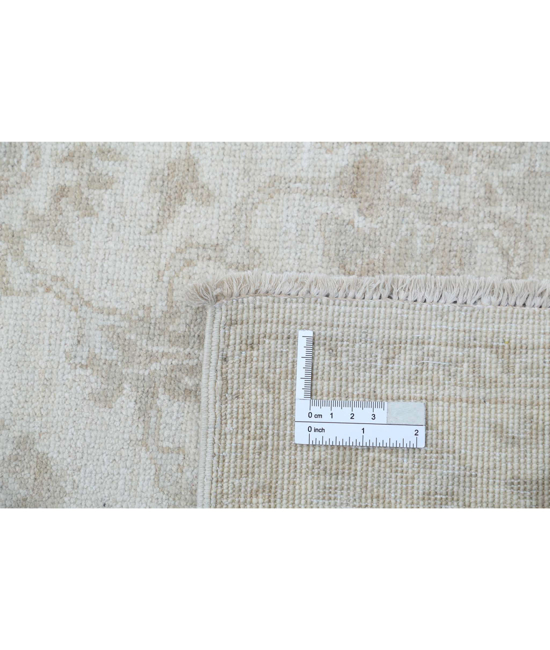 Serenity 2'6'' X 8'3'' Hand-Knotted Wool Rug 2'6'' x 8'3'' (75 X 248) / Ivory / Taupe