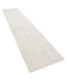 Serenity 2'9'' X 12'2'' Hand-Knotted Wool Rug 2'9'' x 12'2'' (83 X 365) / Ivory / Ivory