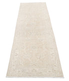 Serenity 2'6'' X 9'1'' Hand-Knotted Wool Rug 2'6'' x 9'1'' (75 X 273) / Ivory / Taupe