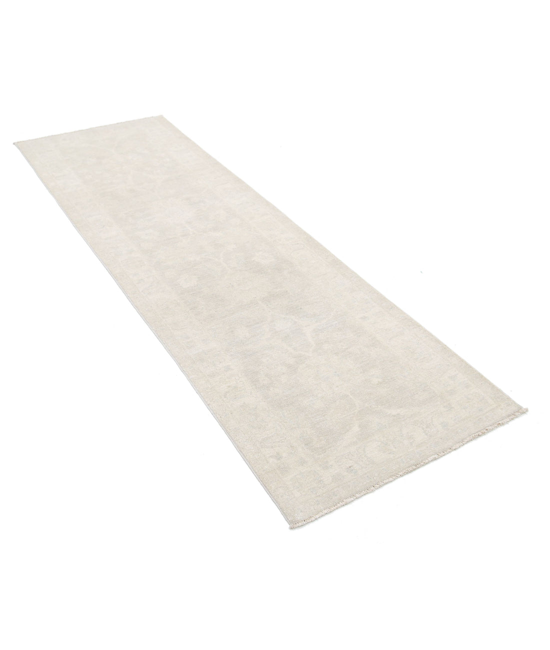 Serenity 2'7'' X 8'3'' Hand-Knotted Wool Rug 2'7'' x 8'3'' (78 X 248) / Taupe / Ivory