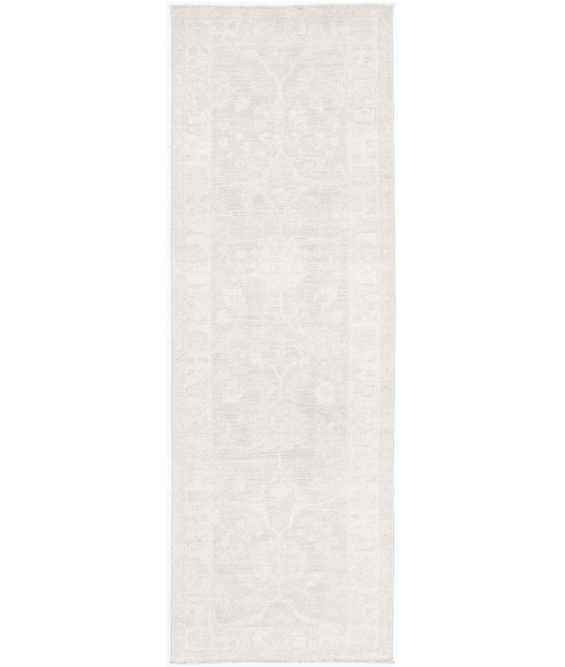 Serenity 2'7'' X 8'3'' Hand-Knotted Wool Rug 2'7'' x 8'3'' (78 X 248) / Taupe / Ivory