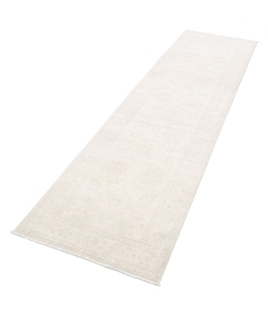 Serenity 2'6'' X 9'5'' Hand-Knotted Wool Rug 2'6'' x 9'5'' (75 X 283) / Ivory / Taupe