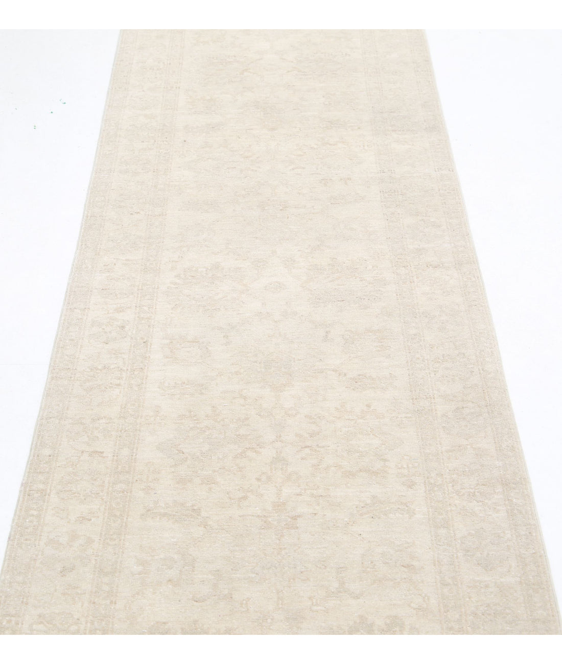 Serenity 2'6'' X 9'5'' Hand-Knotted Wool Rug 2'6'' x 9'5'' (75 X 283) / Ivory / Taupe