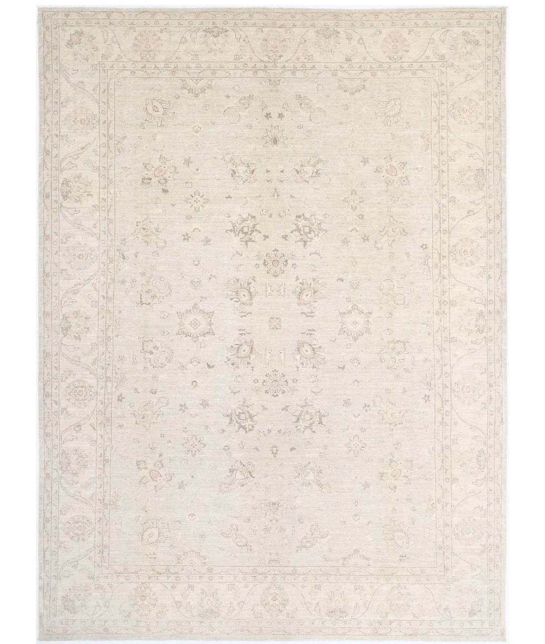 Serenity 9'9'' X 13'5'' Hand-Knotted Wool Rug 9'9'' x 13'5'' (293 X 403) / Ivory / N/A