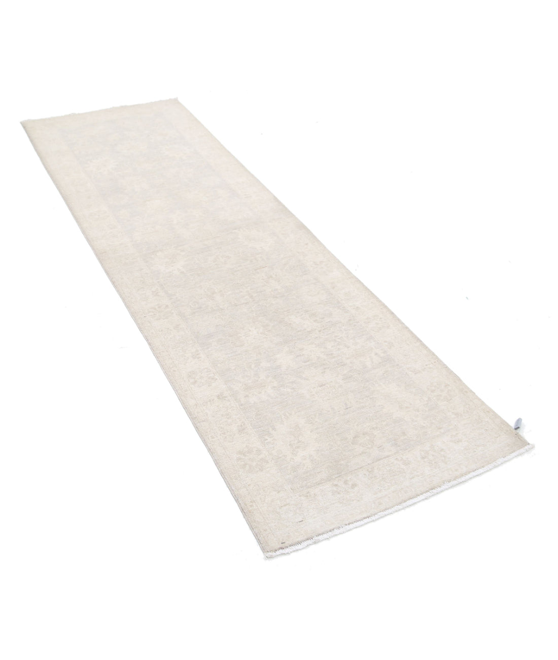 Serenity 2'6'' X 7'11'' Hand-Knotted Wool Rug 2'6'' x 7'11'' (75 X 238) / Ivory / Grey