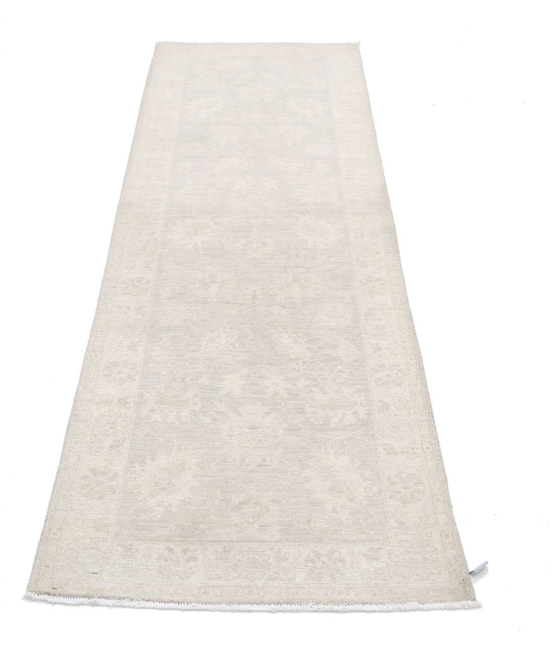 Serenity 2'6'' X 7'11'' Hand-Knotted Wool Rug 2'6'' x 7'11'' (75 X 238) / Ivory / Grey