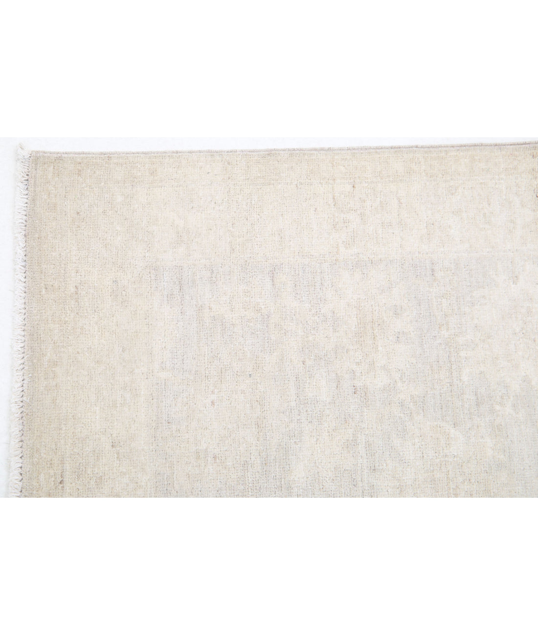 Serenity 2'6'' X 7'11'' Hand-Knotted Wool Rug 2'6'' x 7'11'' (75 X 238) / Ivory / Grey