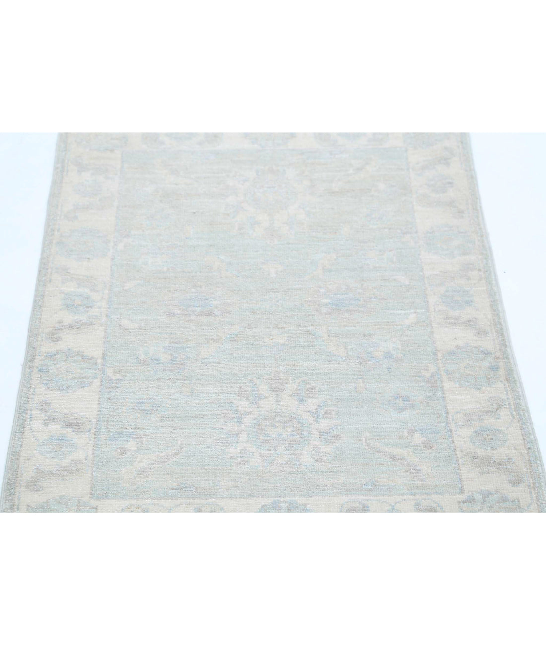 Serenity 2'1'' X 2'11'' Hand-Knotted Wool Rug 2'1'' x 2'11'' (63 X 88) / Grey / Ivory