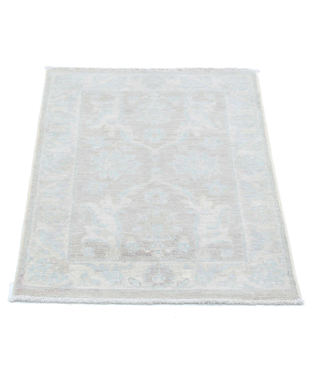 Serenity 2'0'' X 2'10'' Hand-Knotted Wool Rug 2'0'' x 2'10'' (60 X 85) / Brown / Ivory