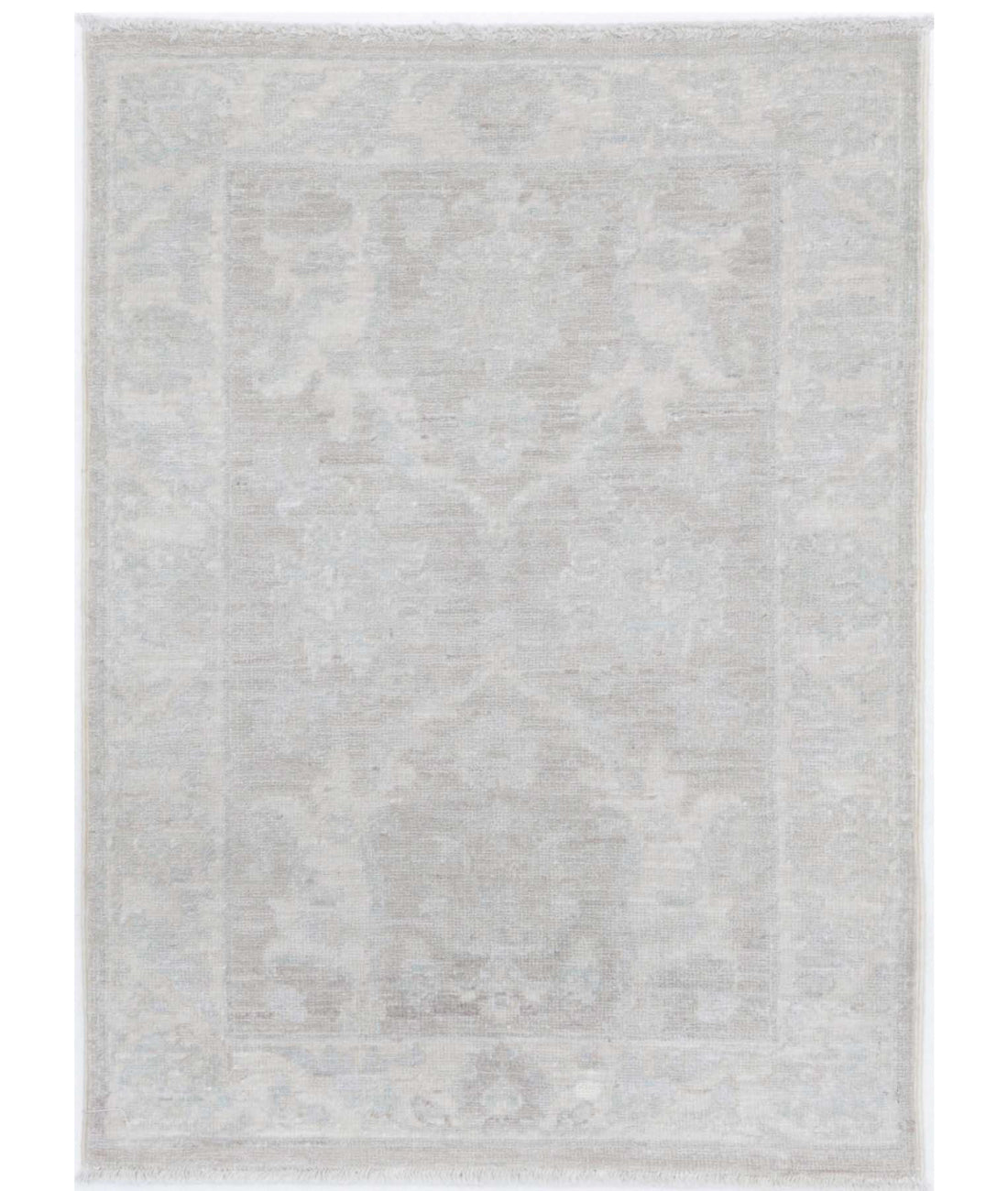 Serenity 2'0'' X 2'10'' Hand-Knotted Wool Rug 2'0'' x 2'10'' (60 X 85) / Brown / Ivory