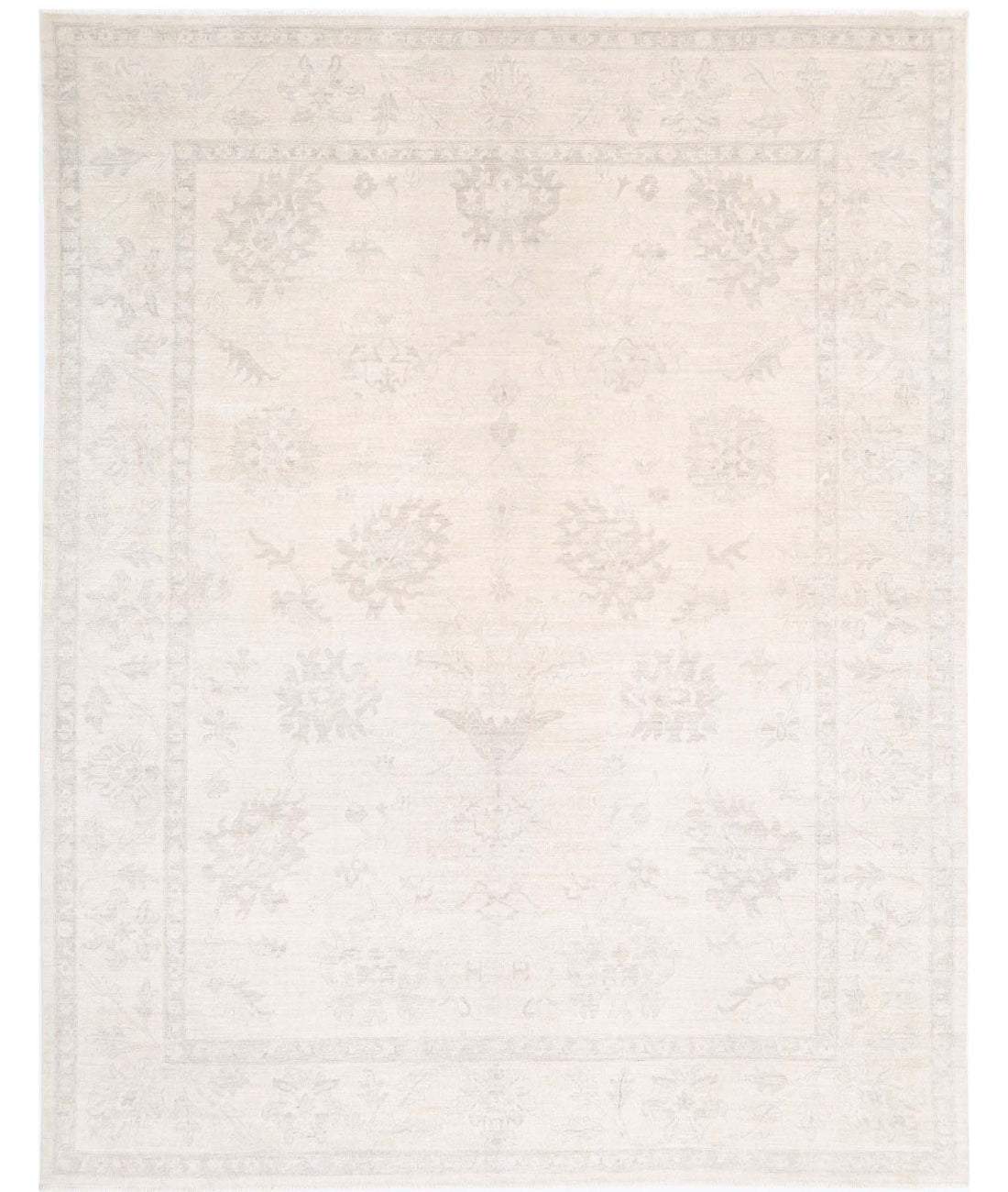 Serenity 9'0'' X 11'6'' Hand-Knotted Wool Rug 9'0'' x 11'6'' (270 X 345) / Ivory / Taupe