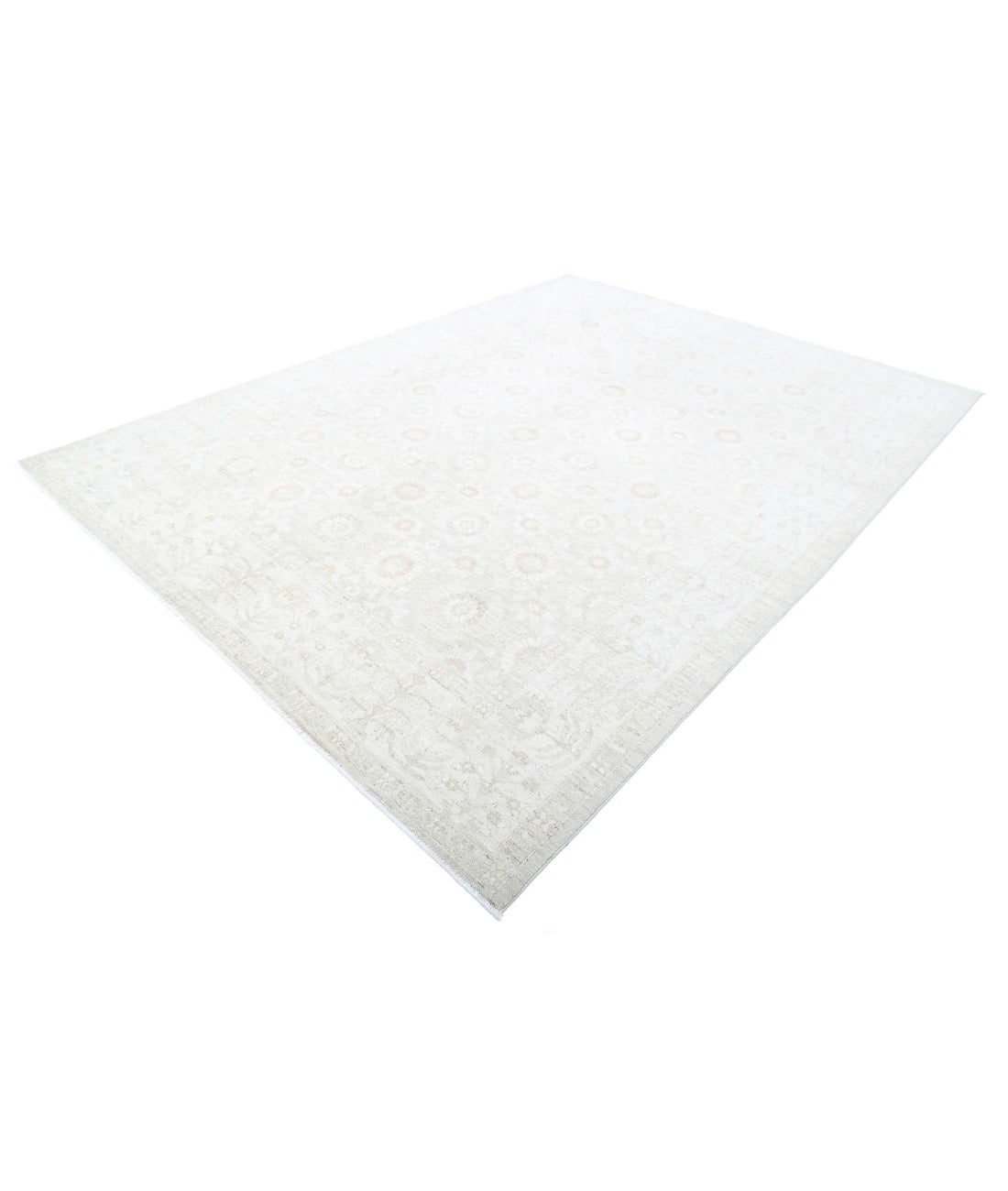 Serenity 8'8'' X 11'8'' Hand-Knotted Wool Rug 8'8'' x 11'8'' (260 X 350) / Ivory / Taupe