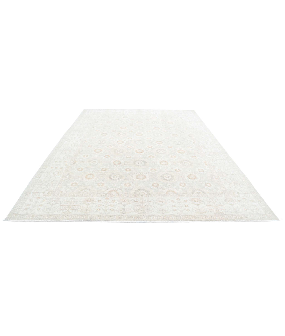 Serenity 8'8'' X 11'8'' Hand-Knotted Wool Rug 8'8'' x 11'8'' (260 X 350) / Ivory / Taupe