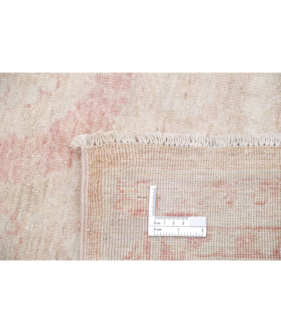 Serenity 11'8'' X 13'8'' Hand-Knotted Wool Rug 11'8'' x 13'8'' (350 X 410) / Peach / Ivory