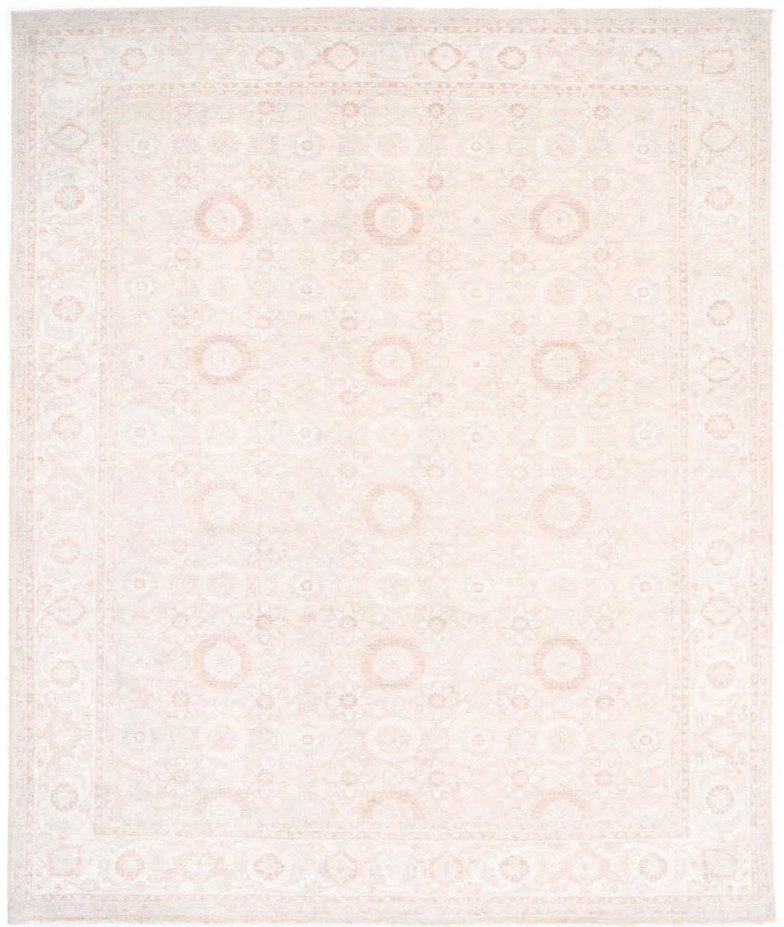 Serenity 11'8'' X 13'8'' Hand-Knotted Wool Rug 11'8'' x 13'8'' (350 X 410) / Peach / Ivory