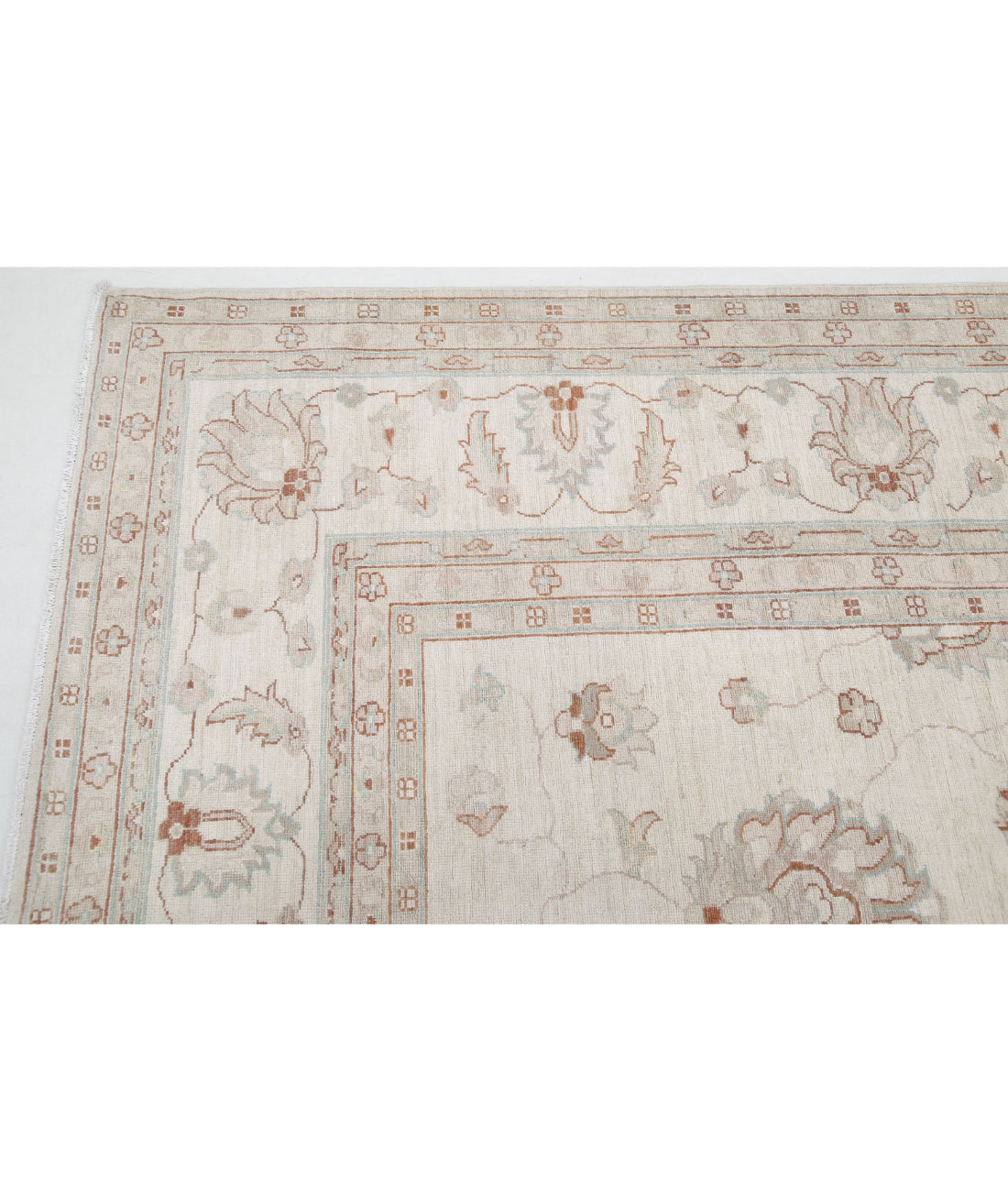 Serenity 11'9'' X 16'10'' Hand-Knotted Wool Rug 11'9'' x 16'10'' (353 X 505) / Ivory / Ivory