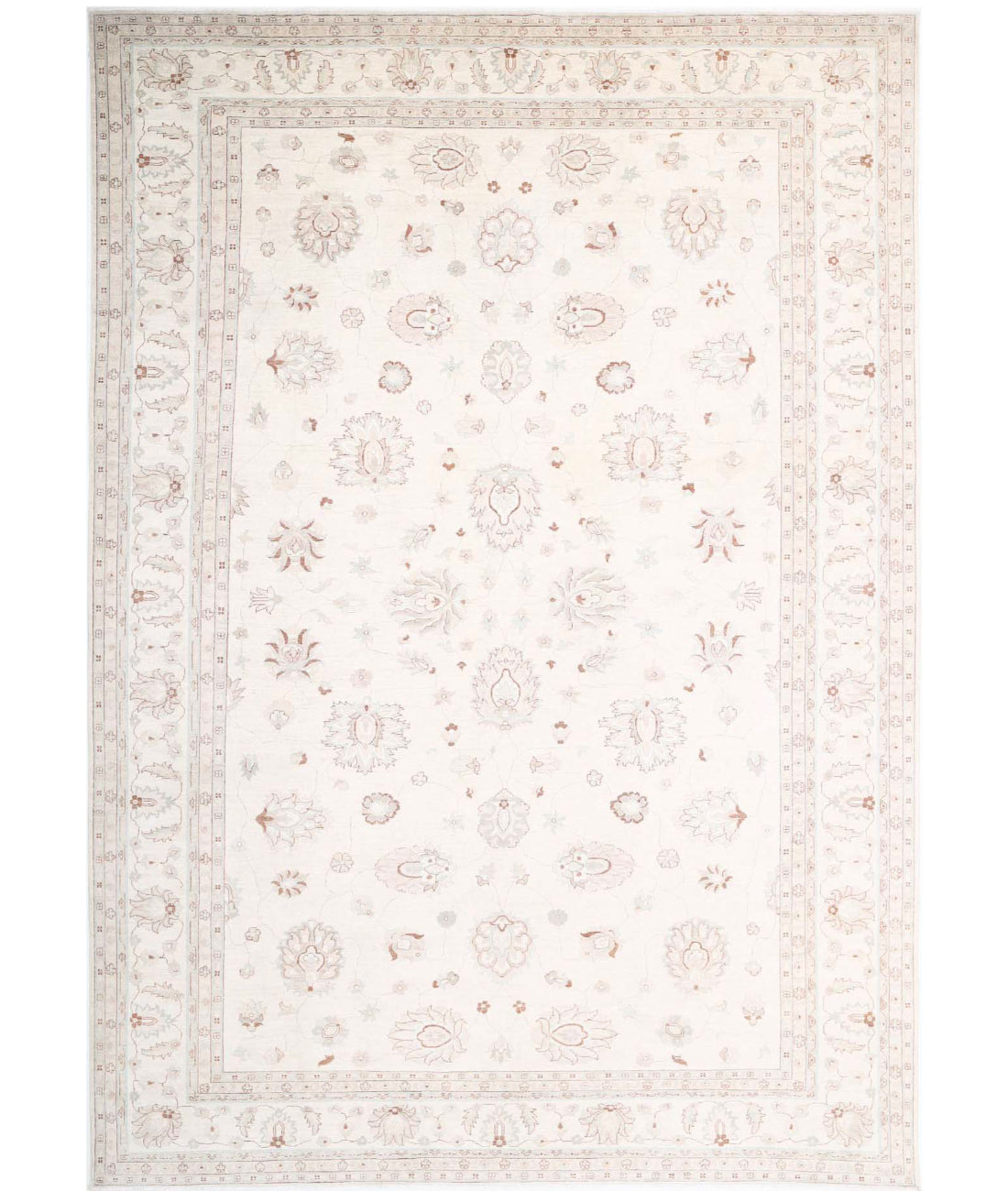 Serenity 11'9'' X 16'10'' Hand-Knotted Wool Rug 11'9'' x 16'10'' (353 X 505) / Ivory / Ivory