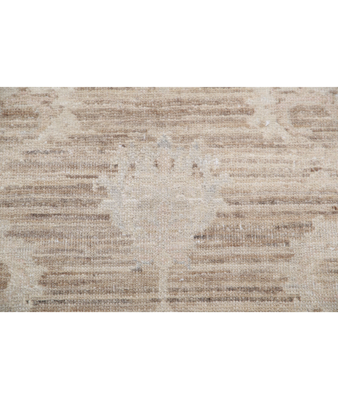 Serenity 4'0'' X 15'1'' Hand-Knotted Wool Rug 4'0'' x 15'1'' (120 X 453) / Brown / Ivory