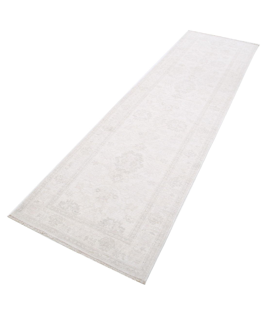 Serenity 2'6'' X 9'5'' Hand-Knotted Wool Rug 2'6'' x 9'5'' (75 X 283) / Ivory / Taupe