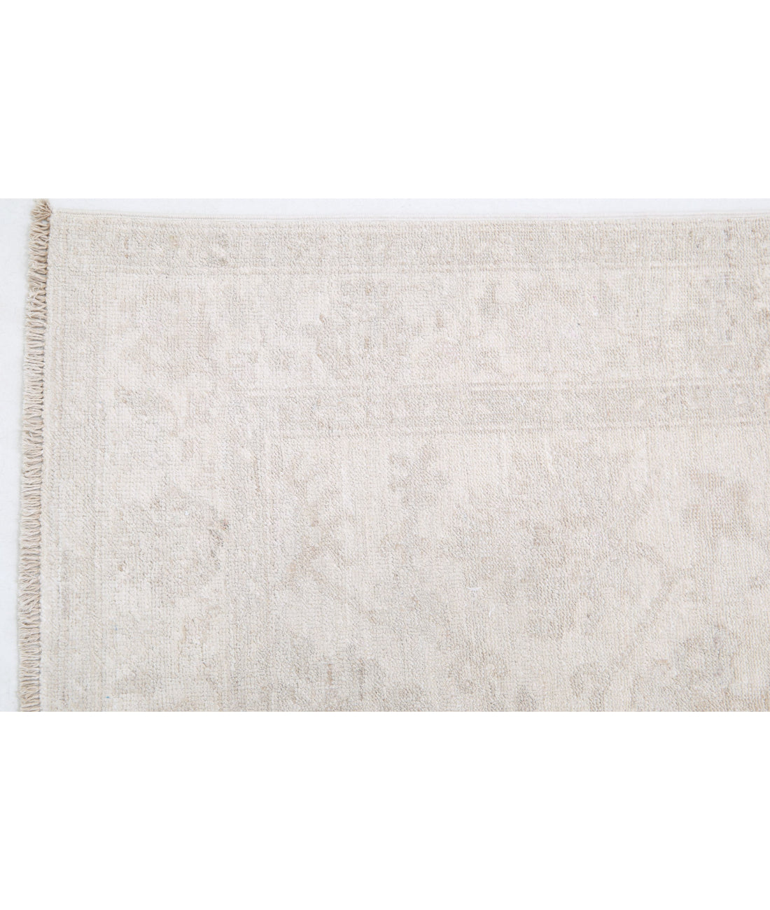 Serenity 2'6'' X 9'5'' Hand-Knotted Wool Rug 2'6'' x 9'5'' (75 X 283) / Ivory / Taupe