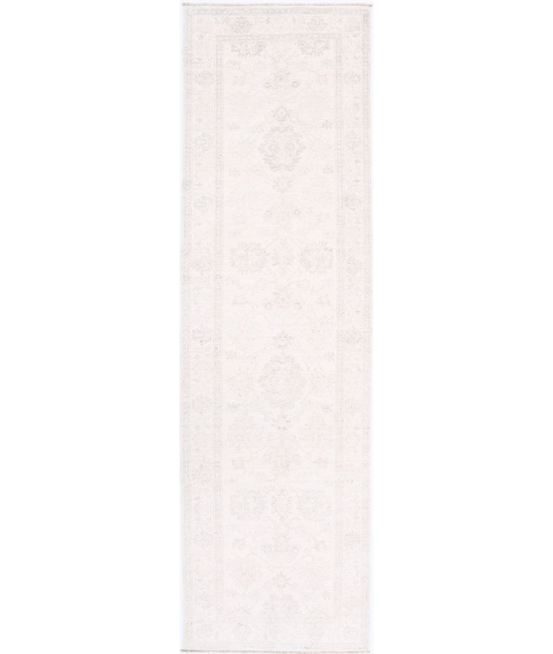 Serenity 2'6'' X 9'5'' Hand-Knotted Wool Rug 2'6'' x 9'5'' (75 X 283) / Ivory / Taupe