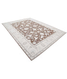 Serenity 8'10'' X 11'7'' Hand-Knotted Wool Rug 8'10'' x 11'7'' (265 X 348) / Brown / Ivory