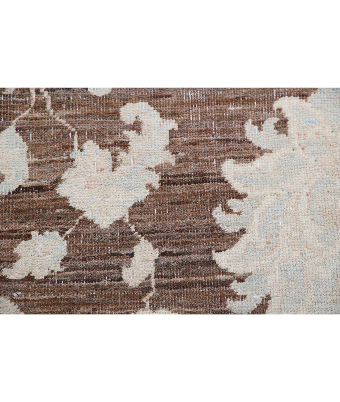 Serenity 8'10'' X 11'7'' Hand-Knotted Wool Rug 8'10'' x 11'7'' (265 X 348) / Brown / Ivory