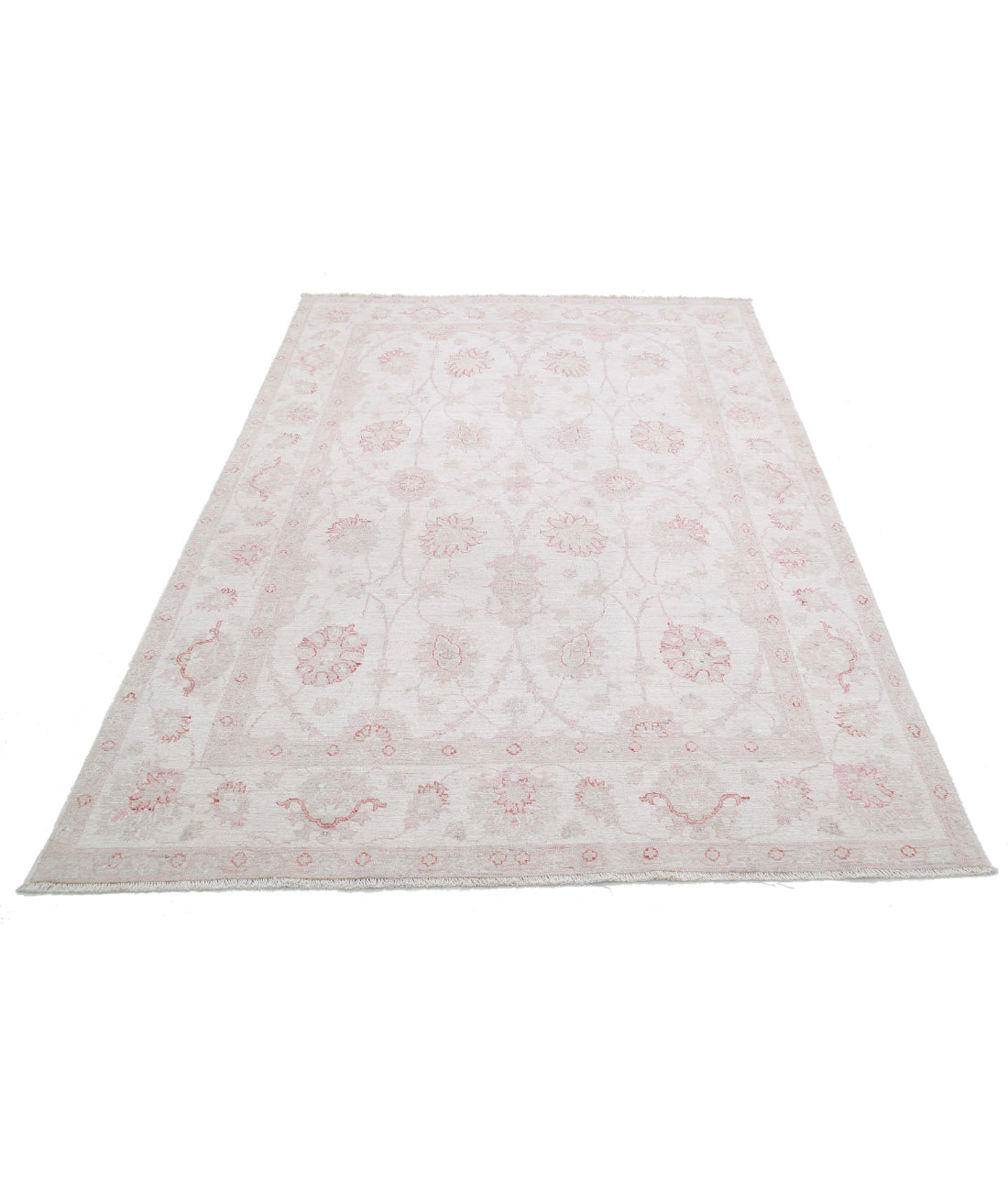 Serenity 5'4'' X 7'7'' Hand-Knotted Wool Rug 5'4'' x 7'7'' (160 X 228) / Ivory / Ivory