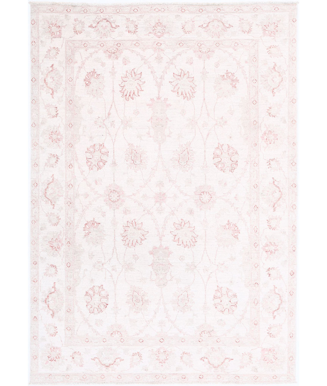 Serenity 5'4'' X 7'7'' Hand-Knotted Wool Rug 5'4'' x 7'7'' (160 X 228) / Ivory / Ivory