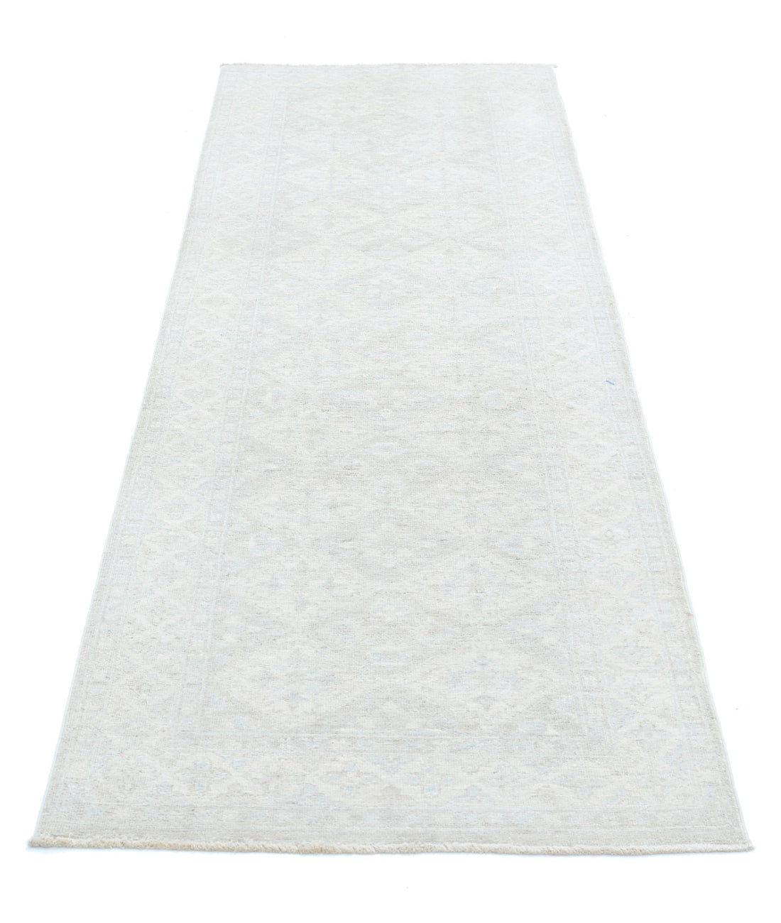 Serenity 2'8'' X 8'1'' Hand-Knotted Wool Rug 2'8'' x 8'1'' (80 X 243) / Taupe / Ivory