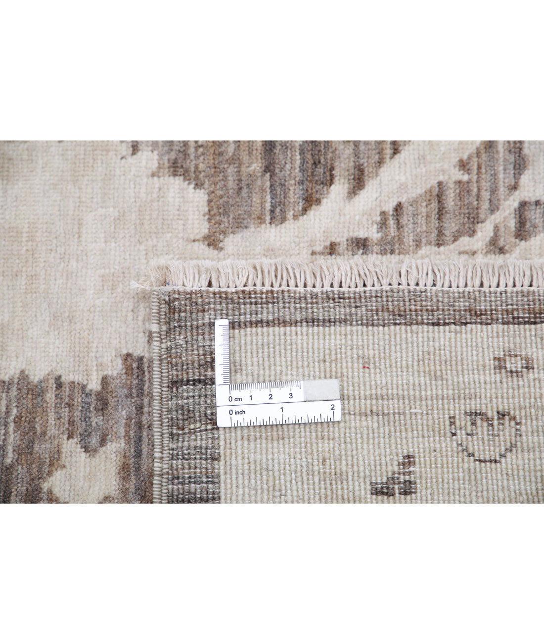 Serenity 8'9'' X 11'0'' Hand-Knotted Wool Rug 8'9'' x 11'0'' (263 X 330) / Brown / Ivory