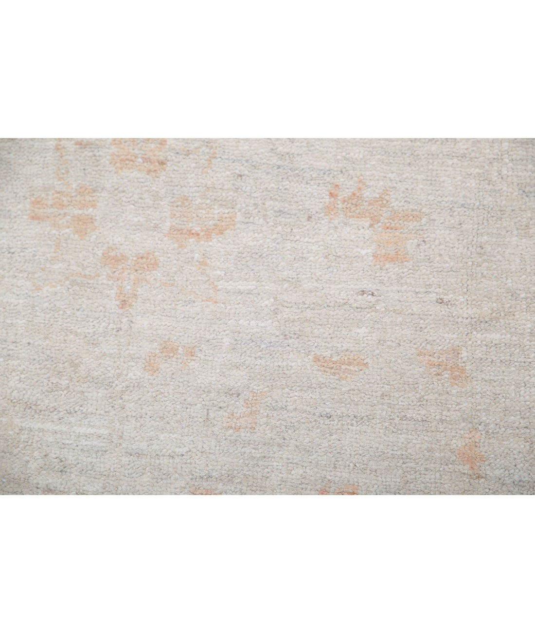 Serenity 5'10'' X 16'3'' Hand-Knotted Wool Rug 5'10'' x 16'3'' (175 X 488) / Ivory / Orange