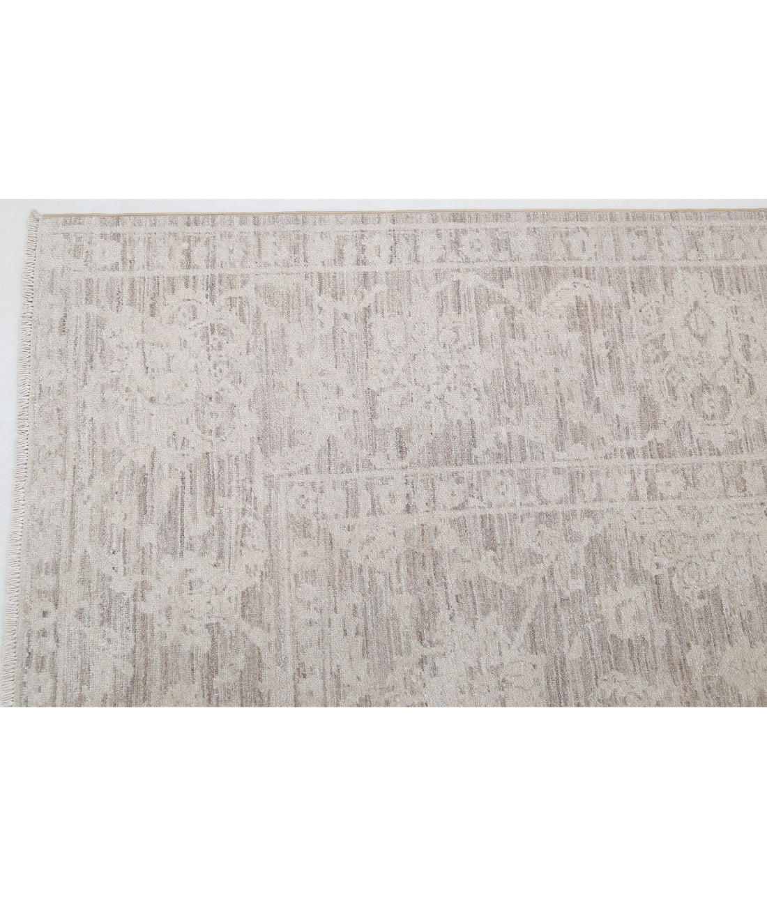 Serenity 8'0'' X 9'1'' Hand-Knotted Wool Rug 8'0'' x 9'1'' (240 X 273) / Brown / Ivory