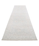 Serenity 3'11'' X 14'2'' Hand-Knotted Wool Rug 3'11'' x 14'2'' (118 X 425) / Grey / Ivory