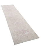 Serenity 2'6'' X 8'11'' Hand-Knotted Wool Rug 2'6'' x 8'11'' (75 X 268) / Pink / Ivory