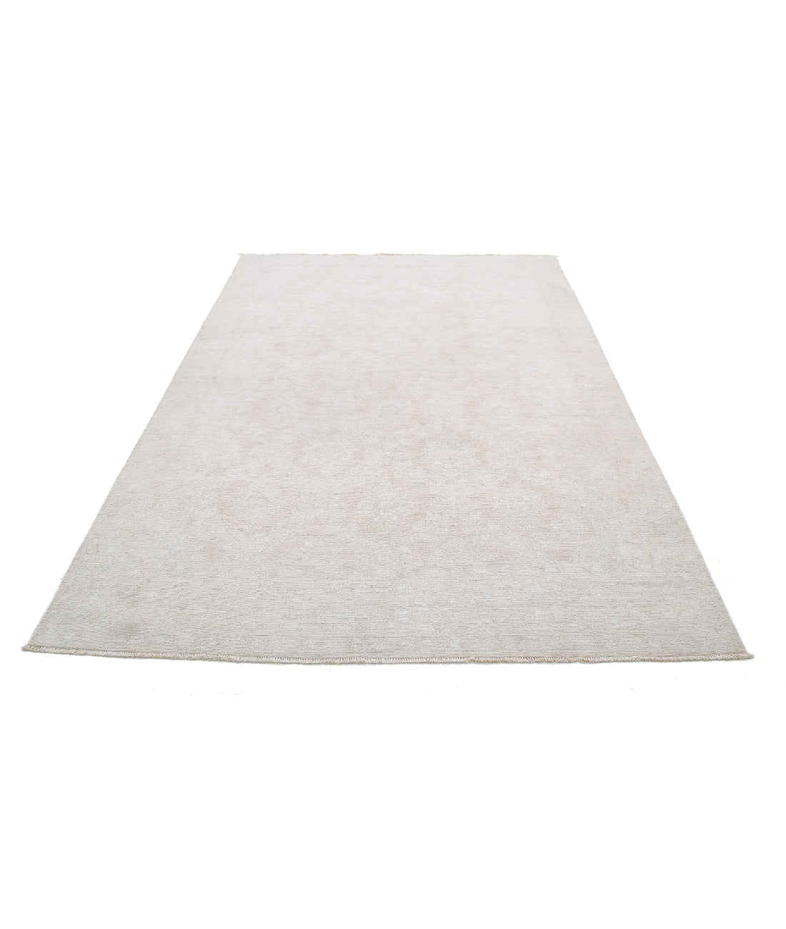 Serenity 5'10'' X 8'10'' Hand-Knotted Wool Rug 5'10'' x 8'10'' (175 X 265) / Grey / Ivory