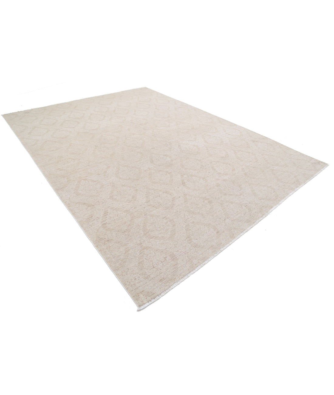 Serenity 8'8'' X 11'8'' Hand-Knotted Wool Rug 8'8'' x 11'8'' (260 X 350) / Taupe / Ivory