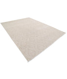 Serenity 8'8'' X 11'8'' Hand-Knotted Wool Rug 8'8'' x 11'8'' (260 X 350) / Taupe / Ivory